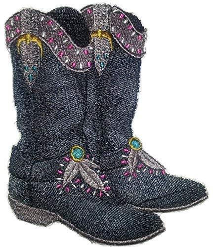 Cowgirl Gear[Cowgirl Boot ] Embroidered Iron on/Sew Patch [5.5"4.5"]